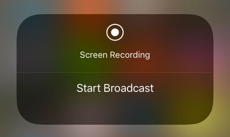 screen broadcast iOS 11
