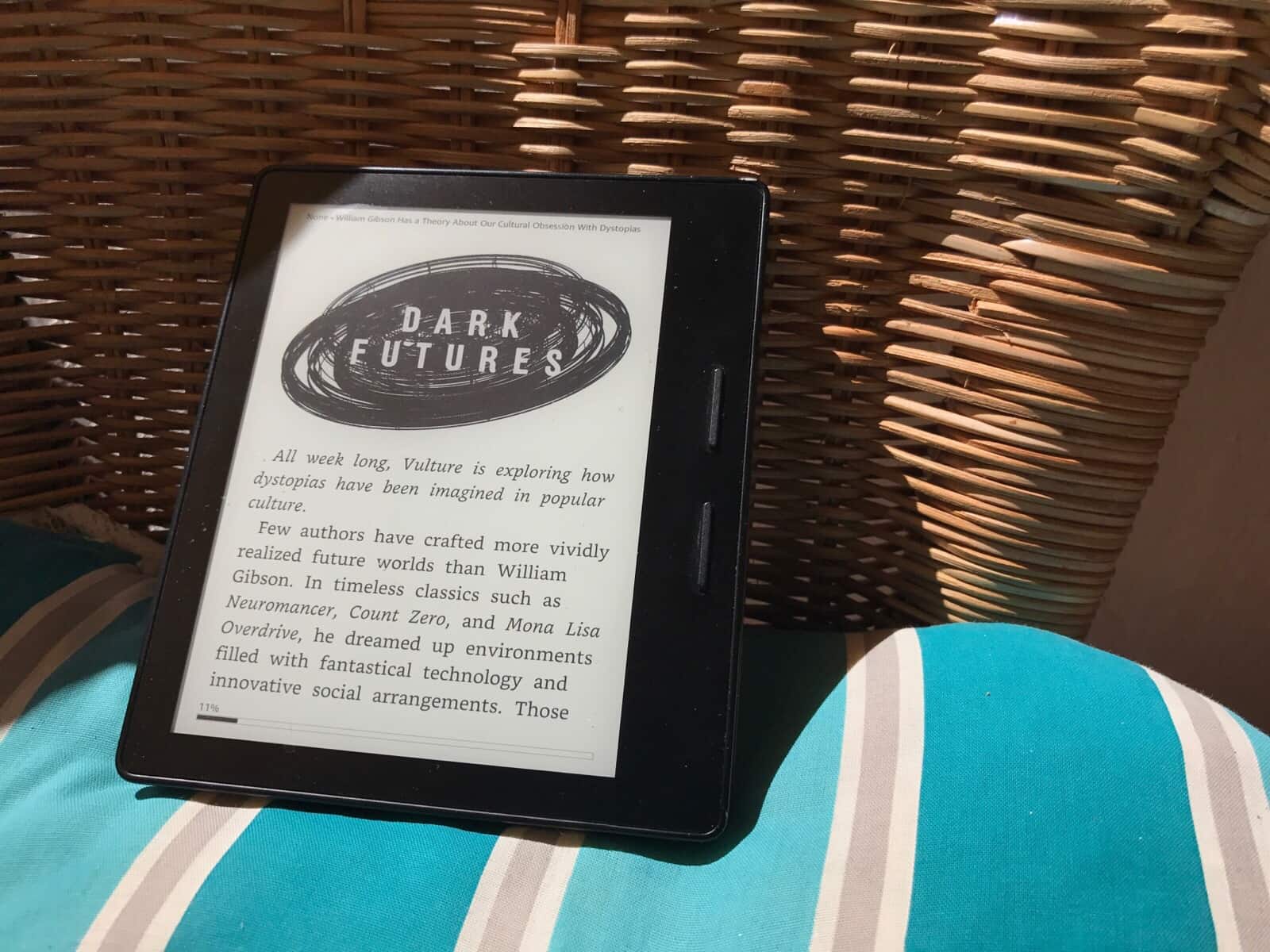 Kindle in the hot hot sun
