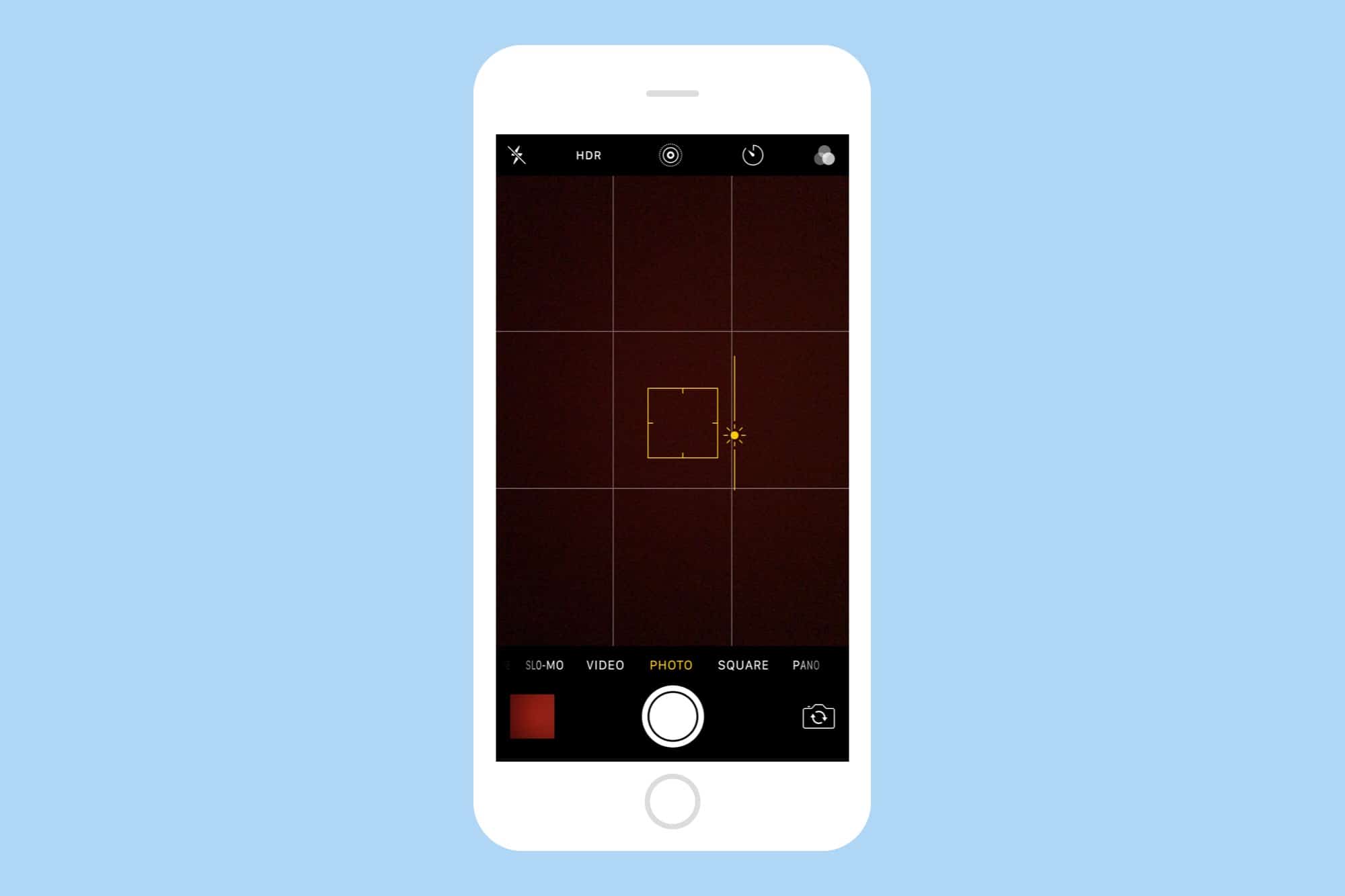 This is the manual exposure control for your iPhone.