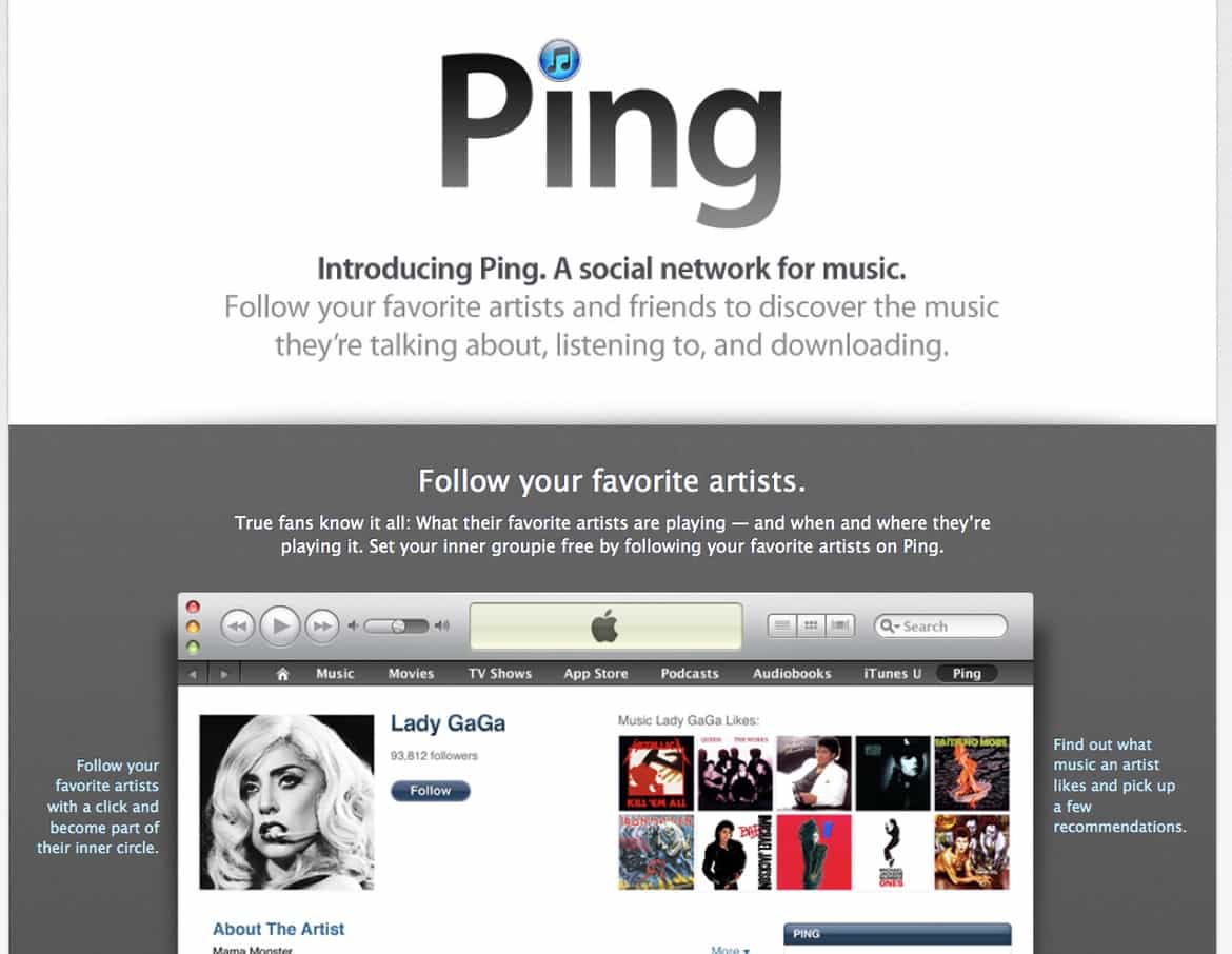 Ping iTunes