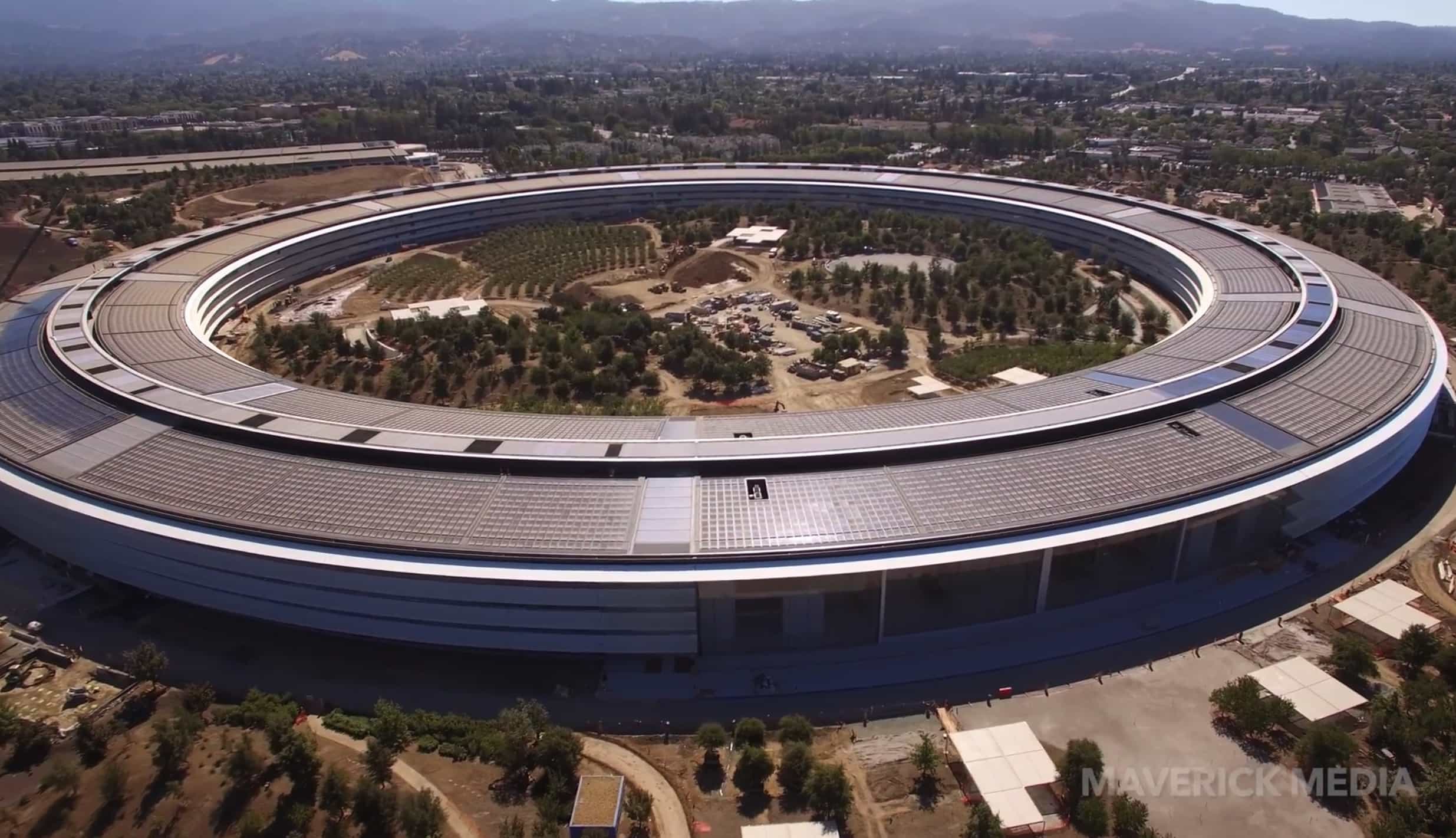 Apple Park drone