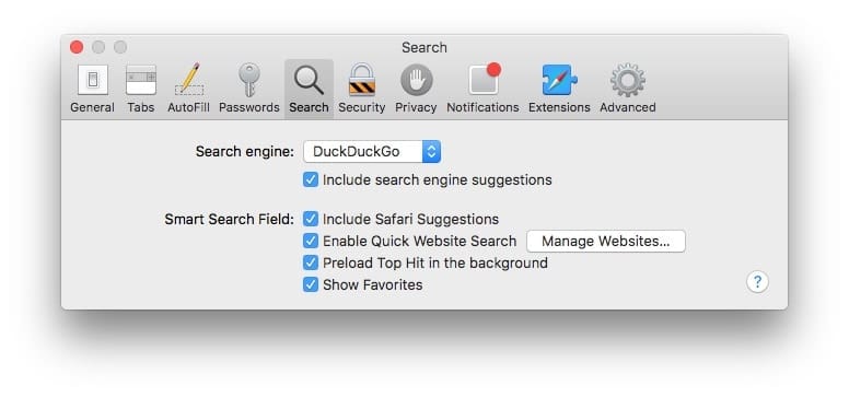 You can choose Duck Duck Go as your default search engine in macOS and iOS.