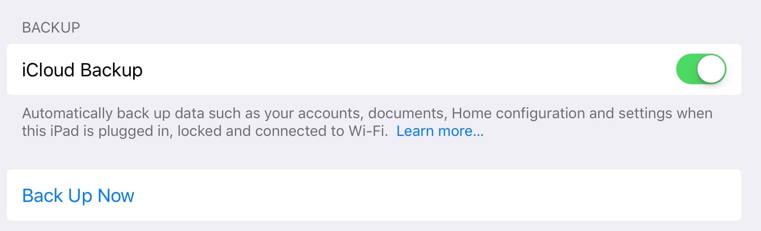 icloud backup iOS 10 iOS 11