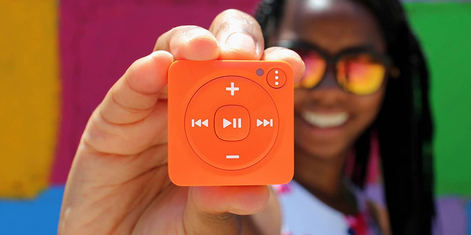 Play all your favorite Spotify playlists with this water-resistant personal music player.