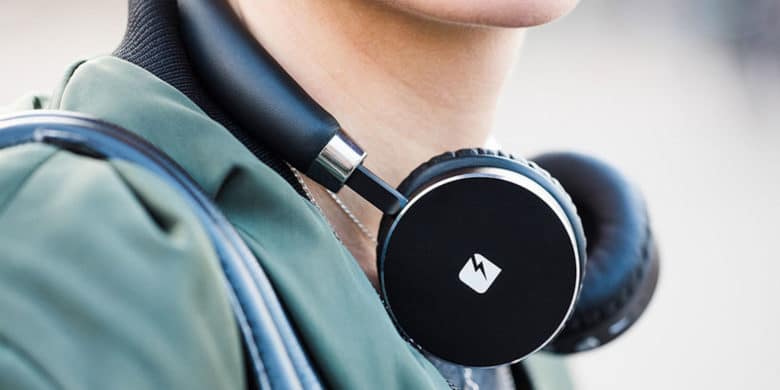 These Bluetooth headphones pack high tech features into a sleek, futuristic package.