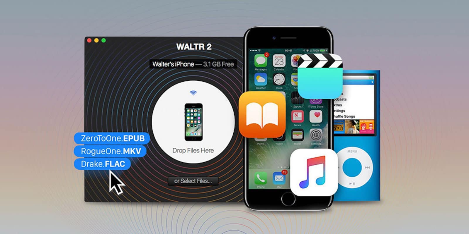 This wireless app helps avoid the mess of transferring data with iTunes.