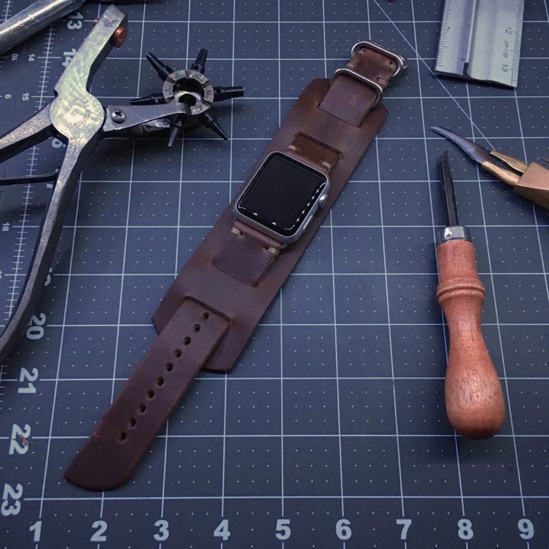 E3 Supply Co. leather Apple Watch band
