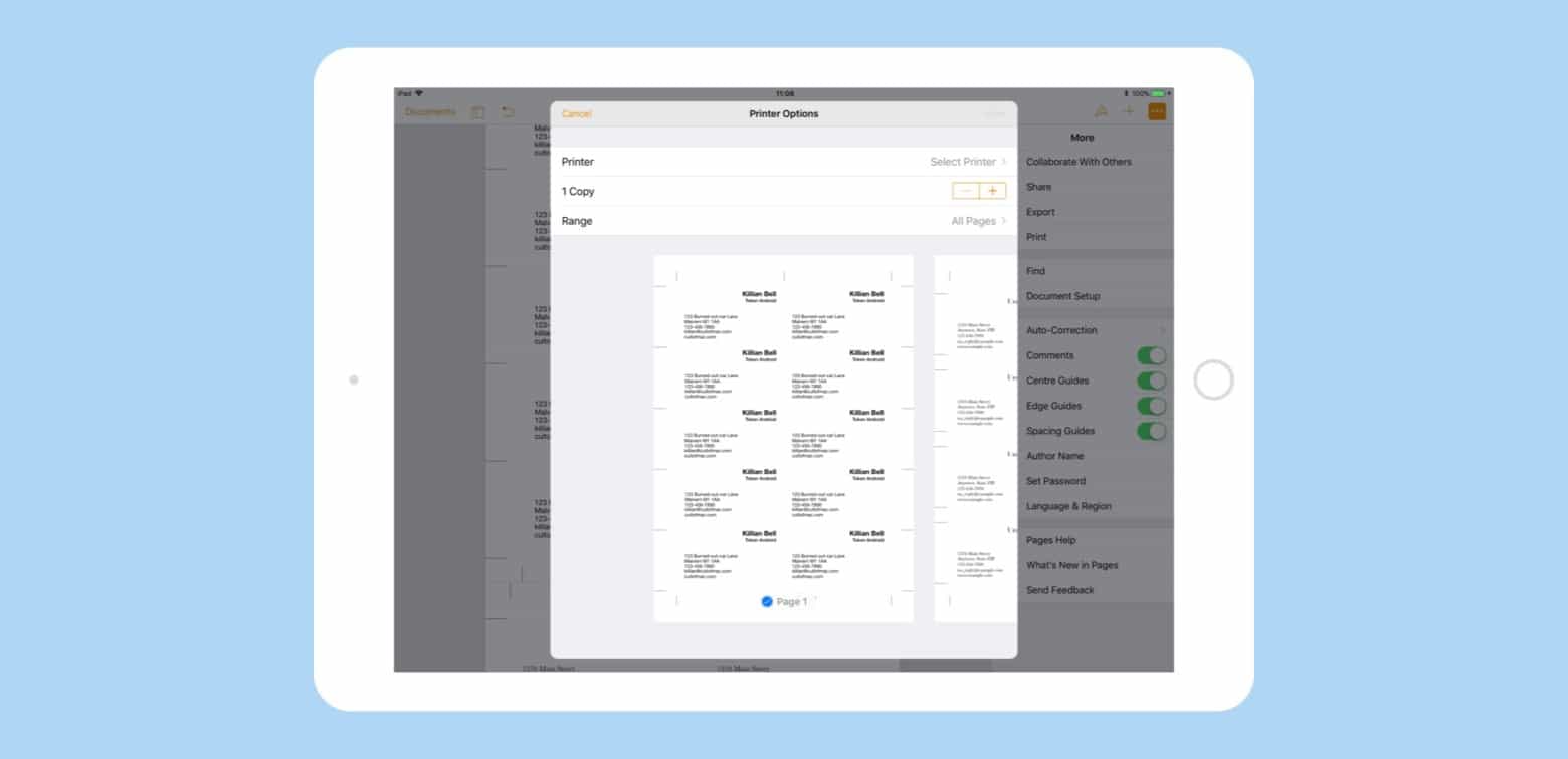 How to design and print your own business card using Pages Cult of Mac