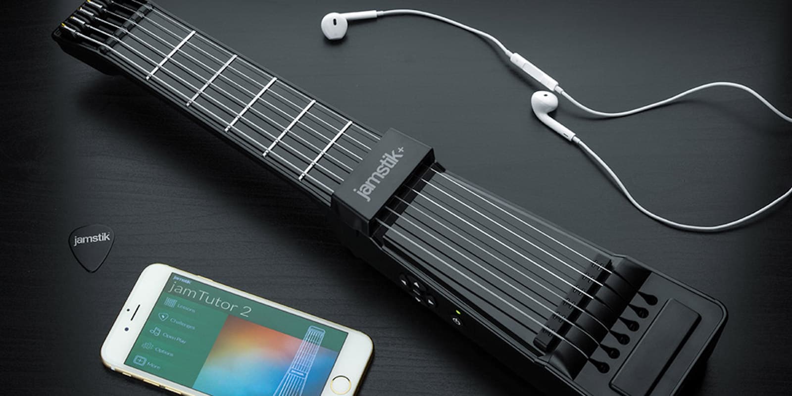 This combination of app and digital axe makes learning guitar extra portable.