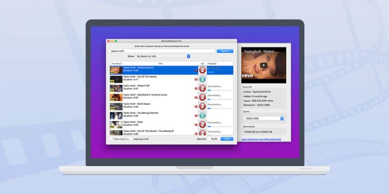 Download nearly any video from any site, YouTube and Vimeo included.