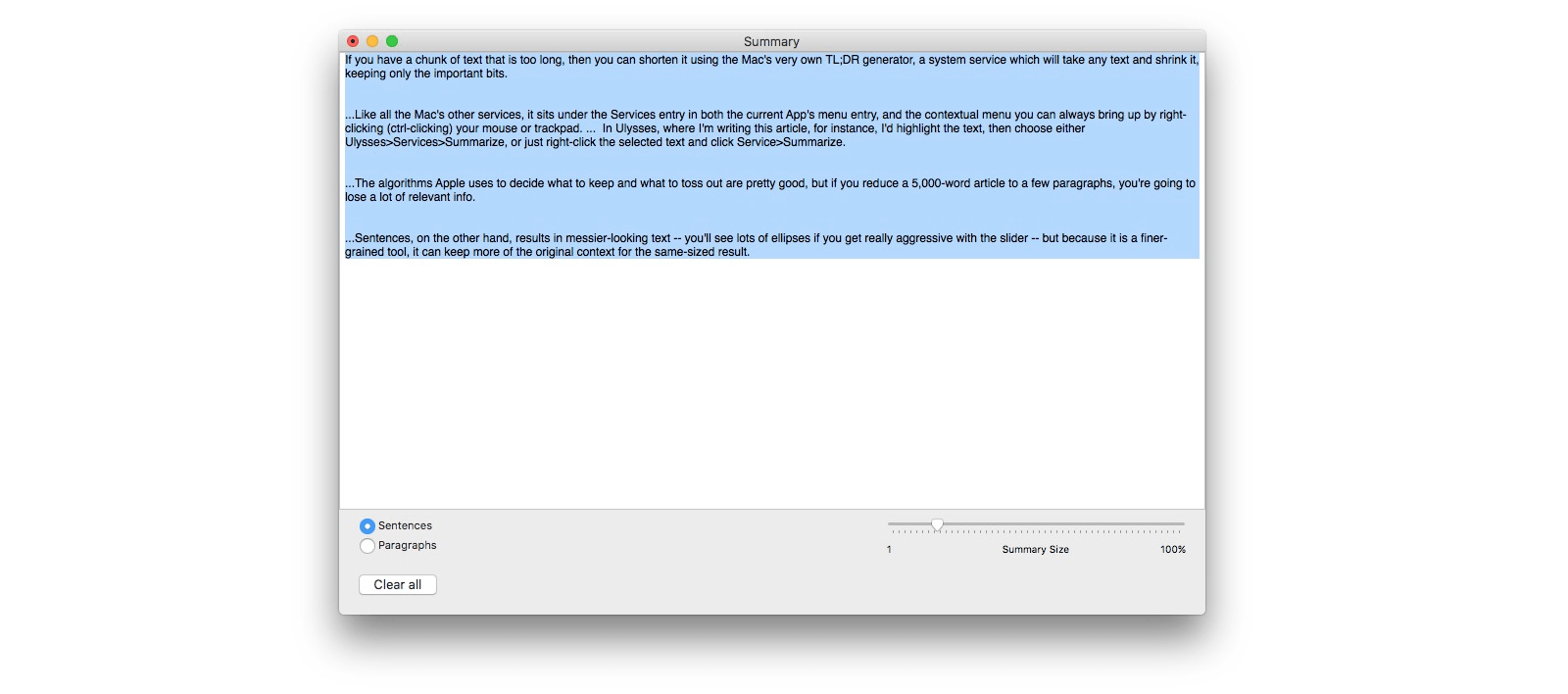 How to shorten text with the Mac's built-in TL;DR tool | Cult of Mac