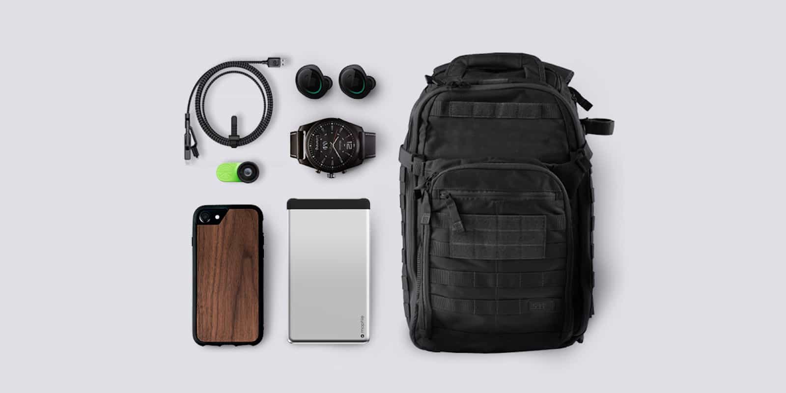 This giveaway bundle includes smartwatches, backup batteries, ultra tough iPhone cases, and lots more.