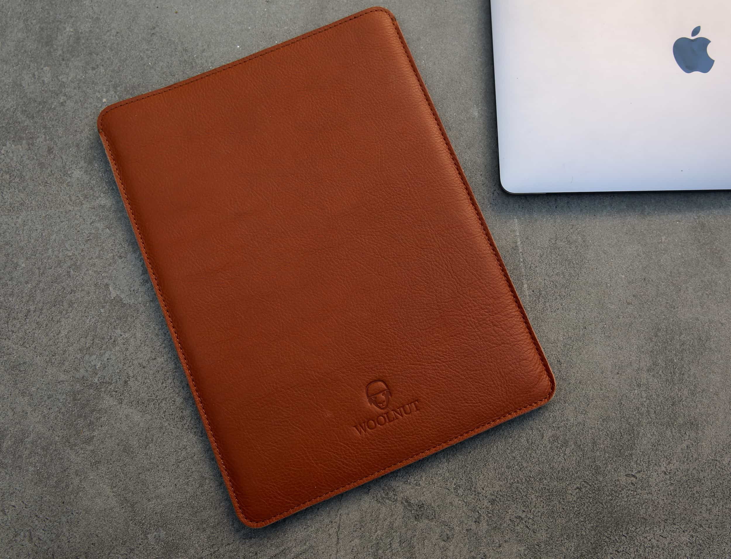 The Woolnut sleeve is pure leather luxury for your MacBook.