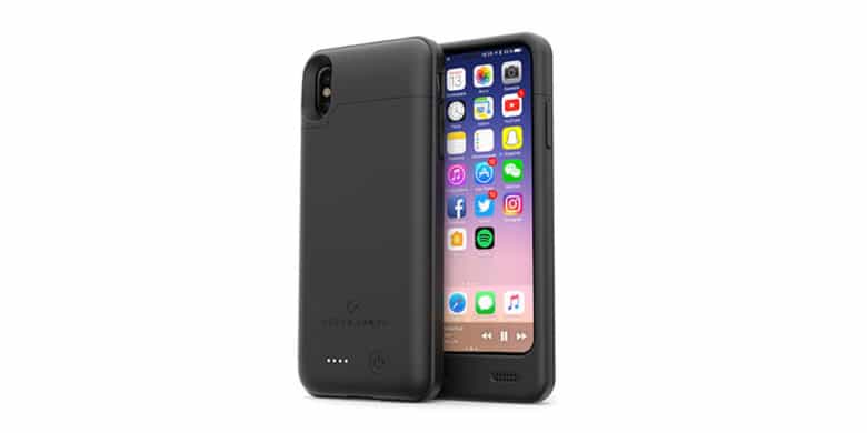This tough, sleek case also packs a 4000mAh battery, able to charge iPhone X up to 100 percent.