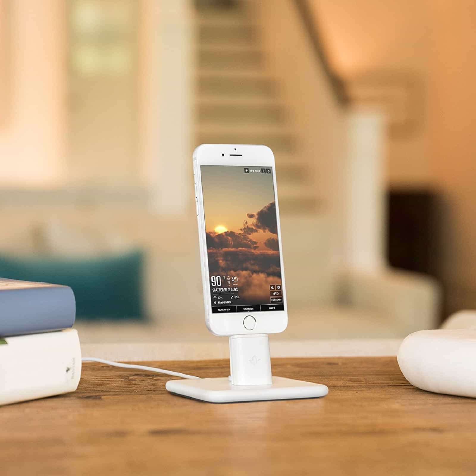 Desk iPhone docks are very convenient.