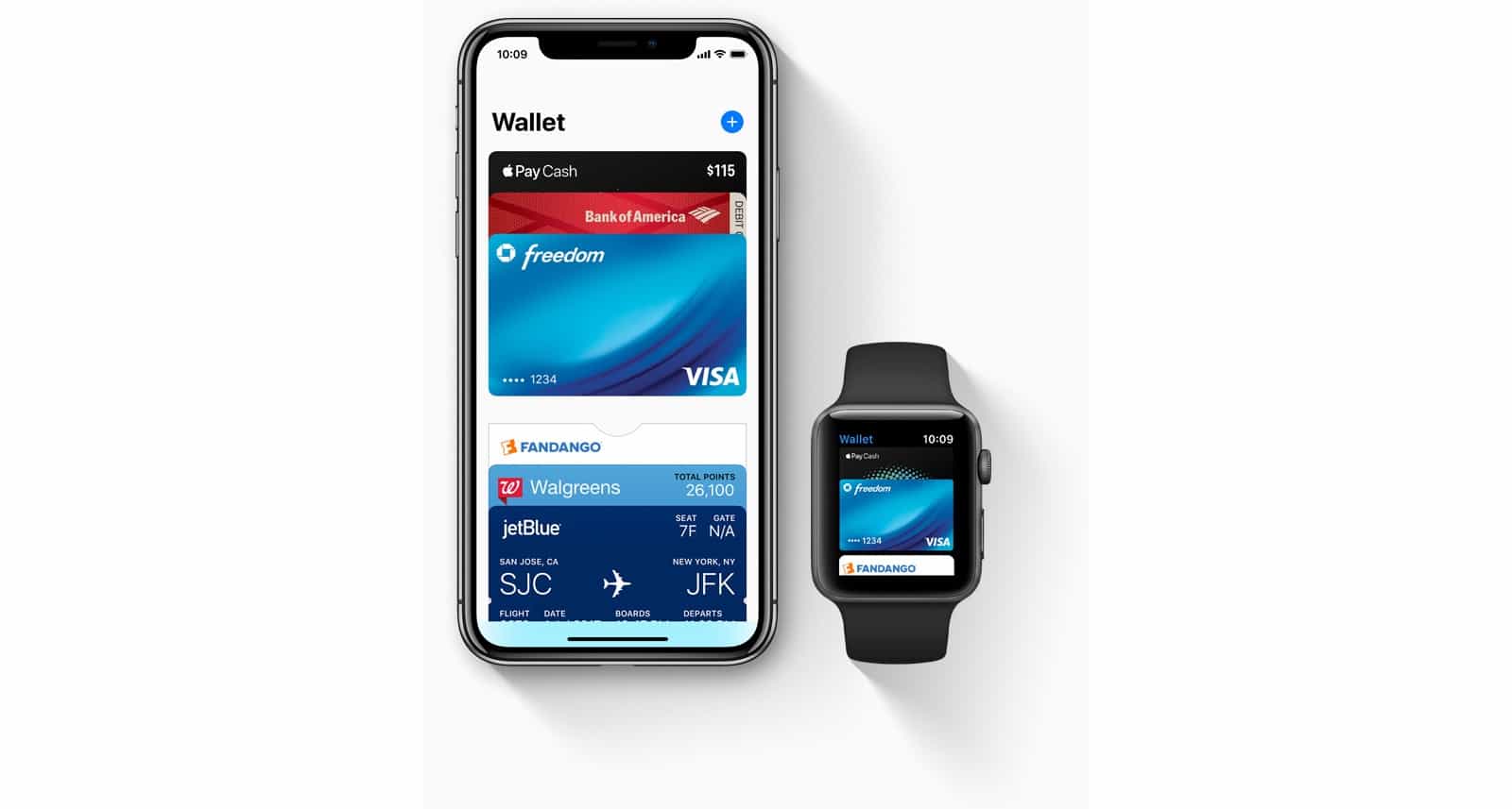 Here's how Apple Wallet looks on the new iPhone X.