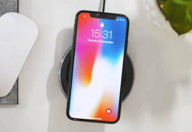 iPhone X wireless charging