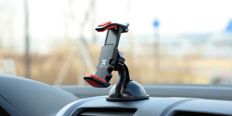This sturdy iPhone mount is easy to use and a must for safe driving.