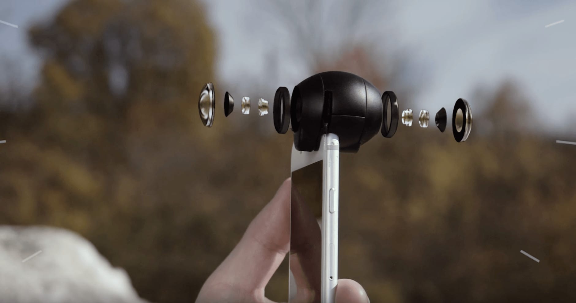 Fishball 360-degree video lens