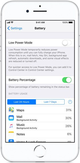 iOS can tell you which apps have been draining your battery.