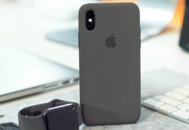 Apple silicone iPhone X case