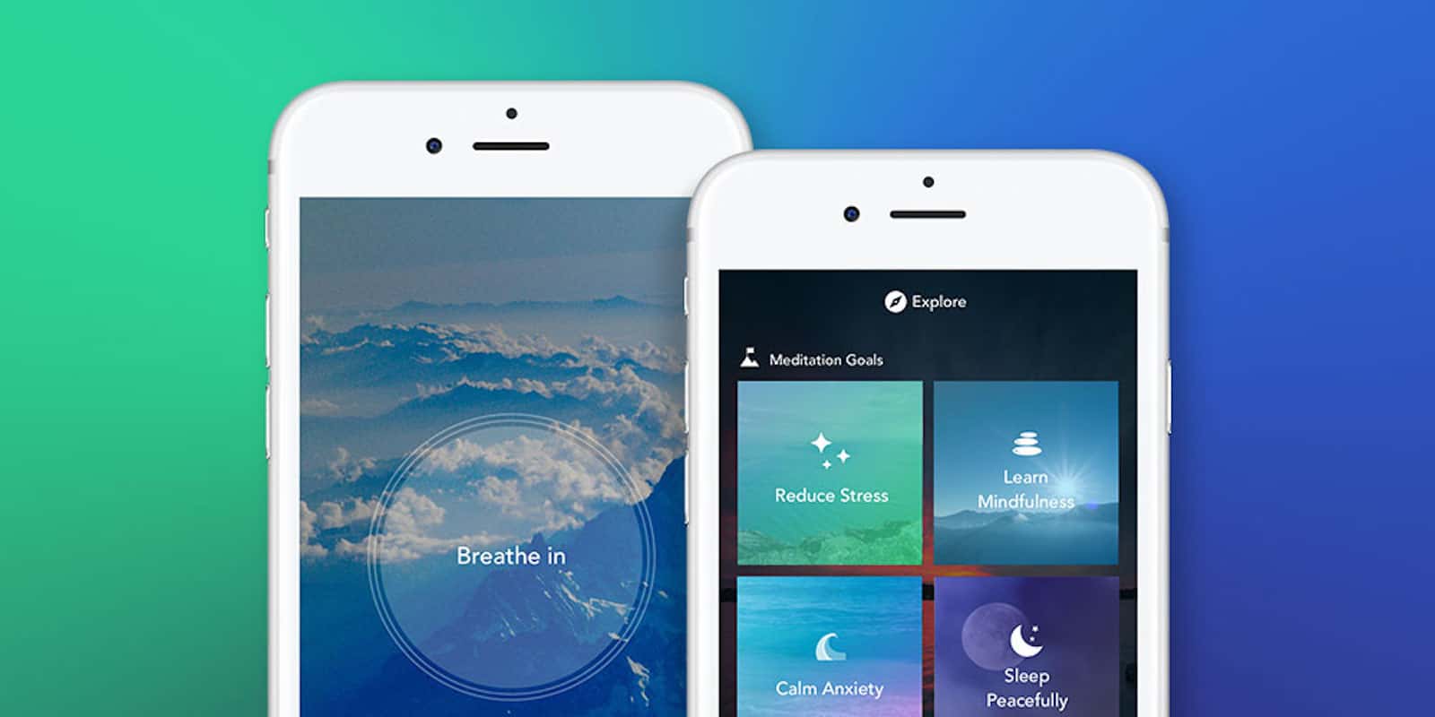 This app can help keep you in the moment, via short, guided meditation sessions.