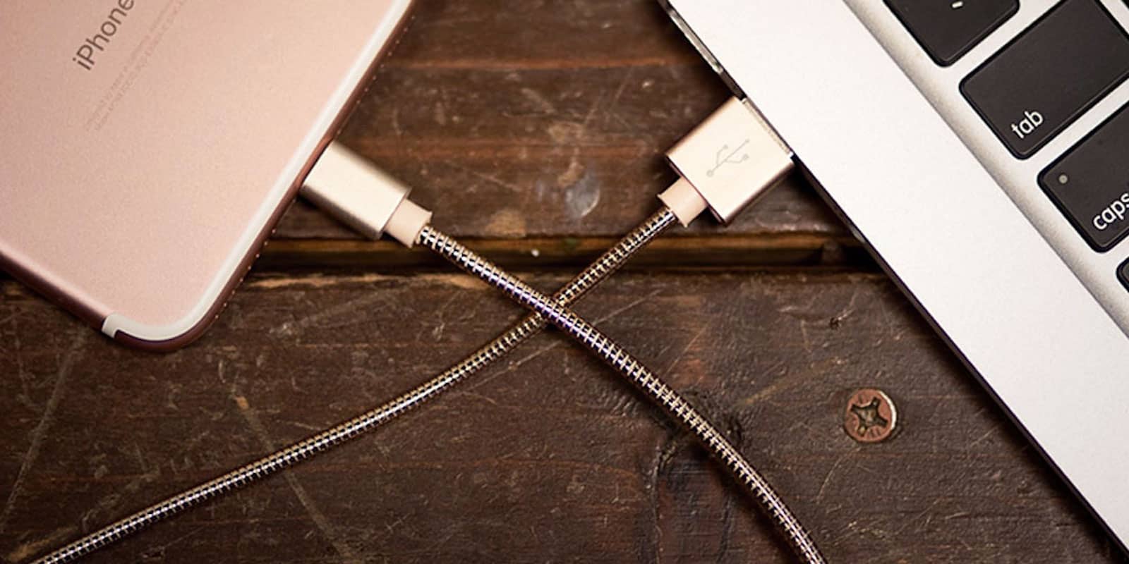 These MFi-certified Lightning cables are sheathed in steel and designed to last forever.