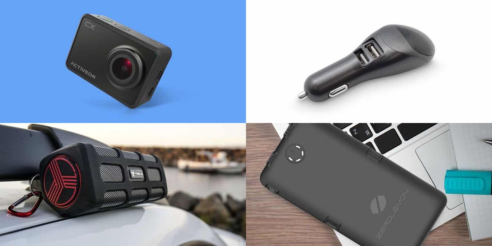 We've rounded up the best deals on gear and gadgets, from portable speakers to battery packs, cameras, and more.
