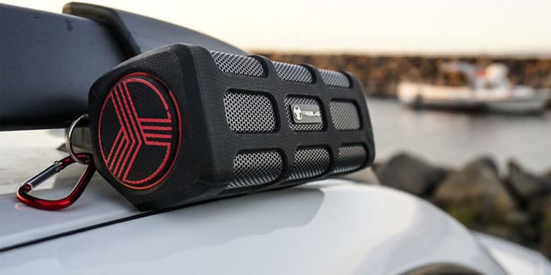 This super tough Bluetooth speaker doubles as a battery pack for your mobile devices.