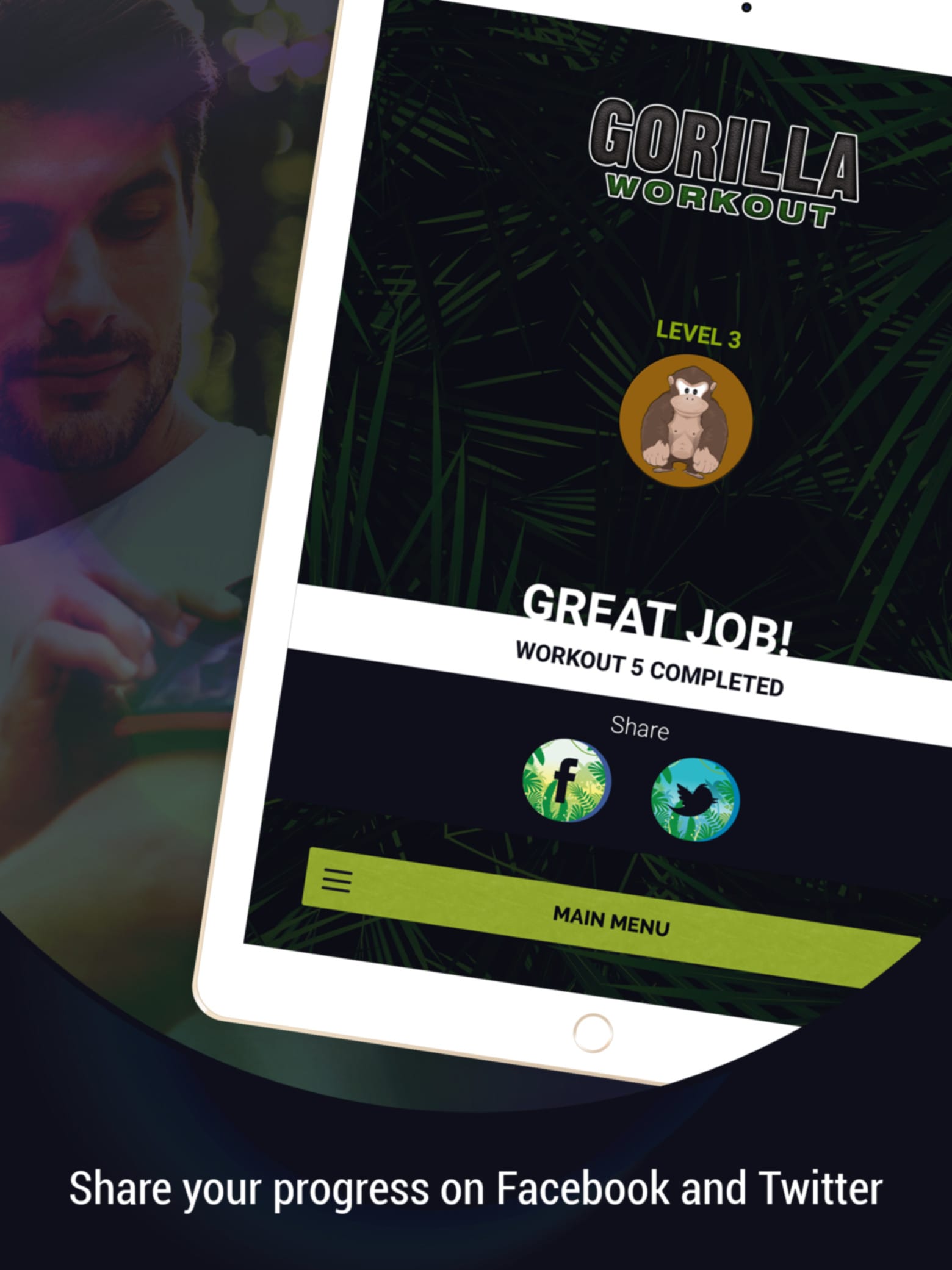 Gorilla Workout app lets you build muscle, lose weight