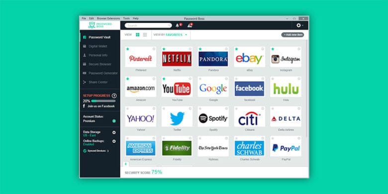 With this app, you can secure and access all your passwords with a single master code.