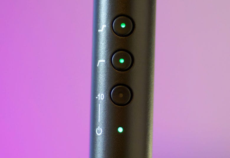 Rode NTG4+ microphone controls