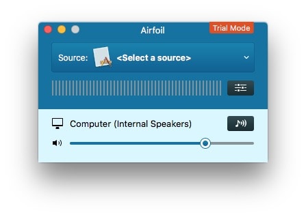 Airfoil homepod AirFoil runs out of this simple little window.
