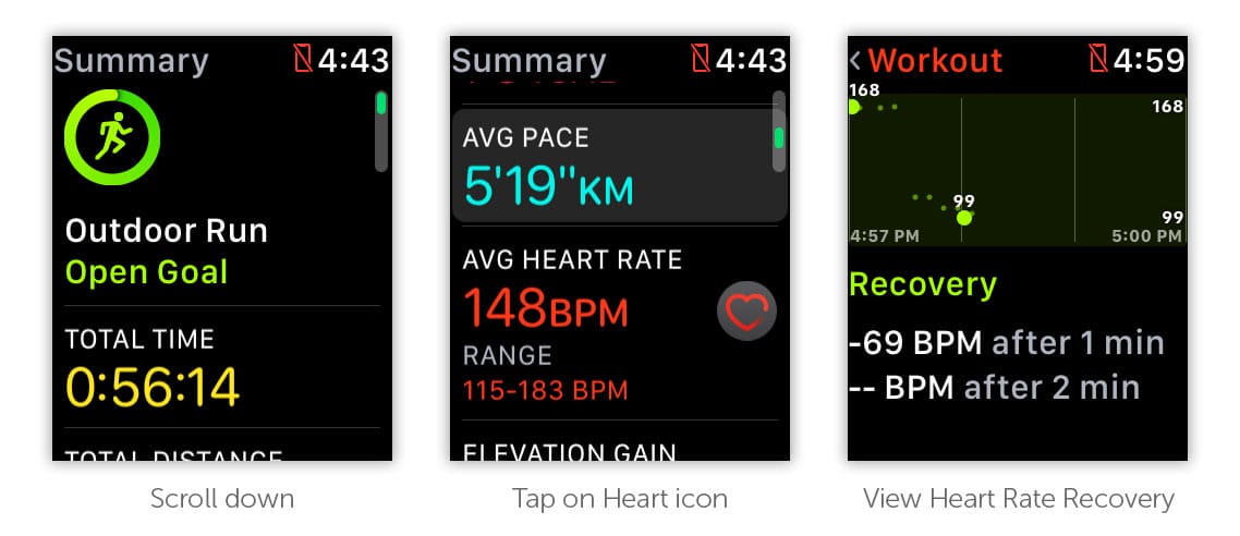 How to view your Heart Rate Recovery
