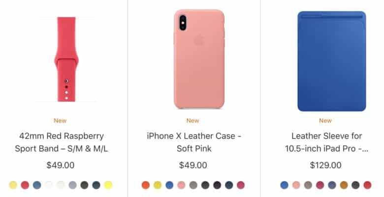 New Apple cases and watch bands