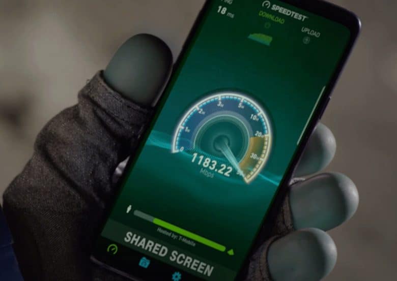 T-Mobile LTE speed test