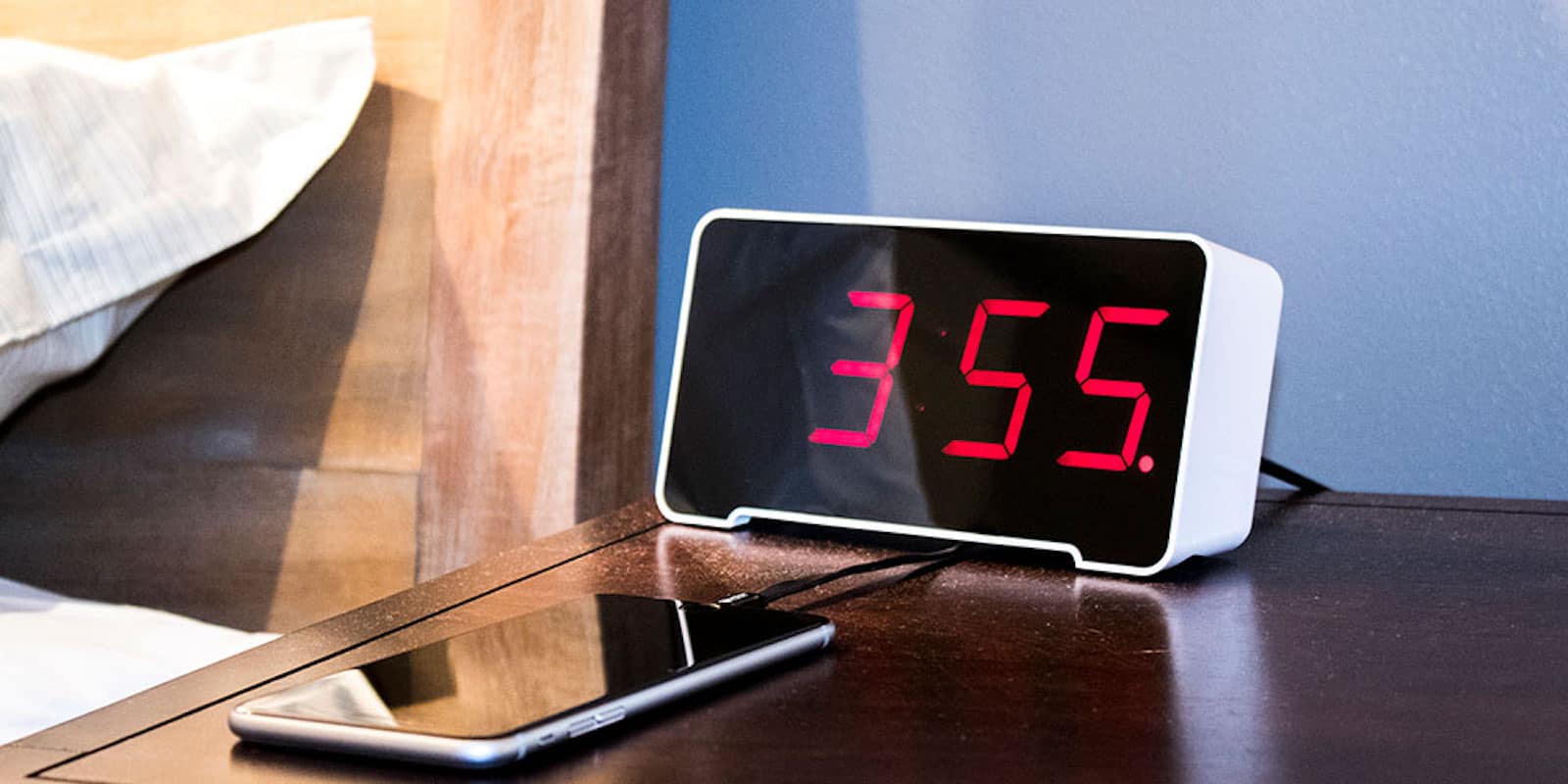 This classic alarm clock comes with 4 USB ports and some other cool features.