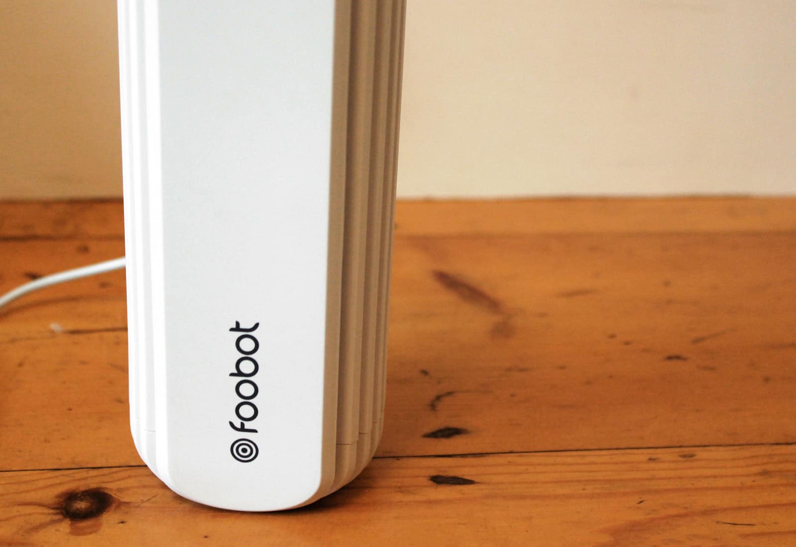 Foobot review: The unobtrusive Foobot stands less than 7 inches high.