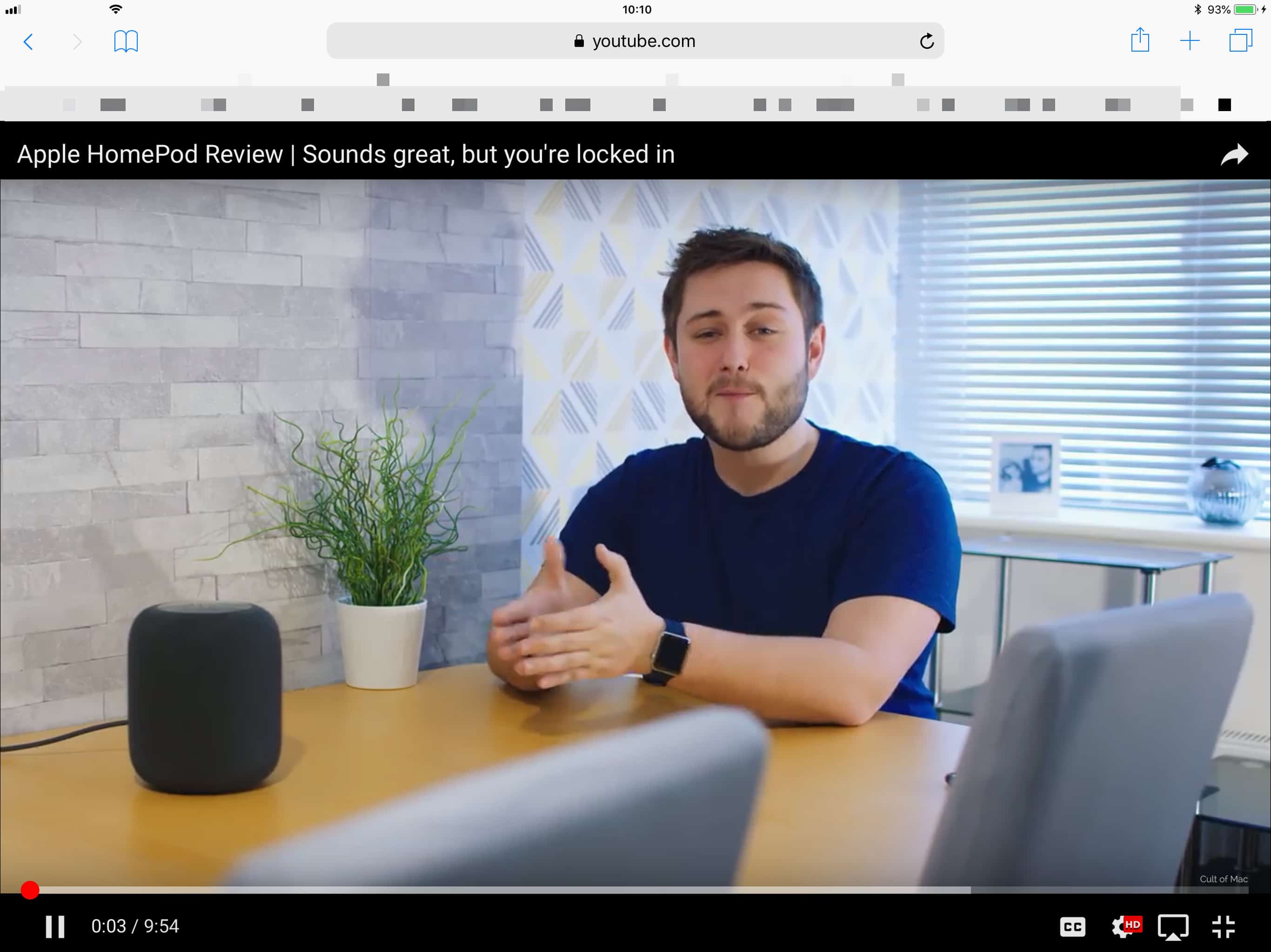 Ugh. This is YouTube's supposed 'Full Screen' view.