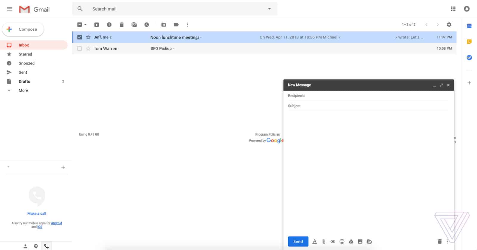 Gmail 2018