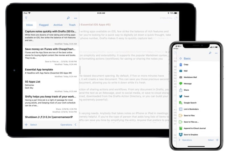 Capture notes quickly with Drafts [50 Essential iOS Apps 5] Cult of Mac