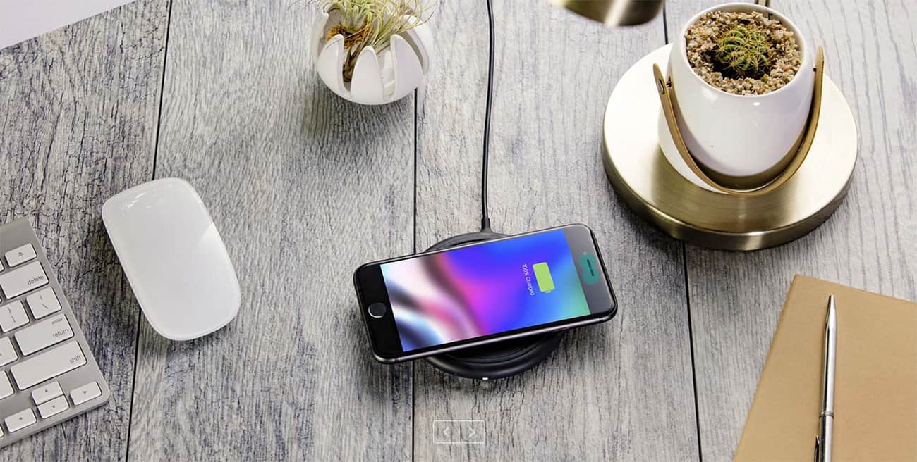 The Mophie charging base exudes elegant minimalism and fits in anywhere in your home