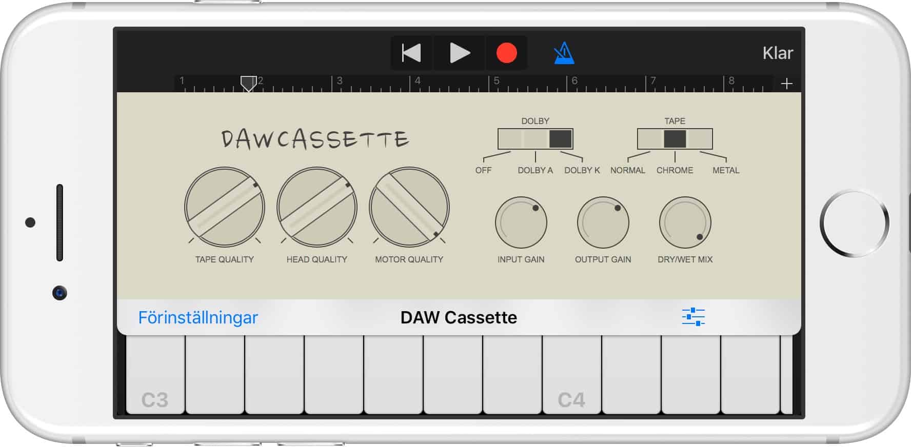 daw cassette puts tape emulation on your iPhone or iPad.