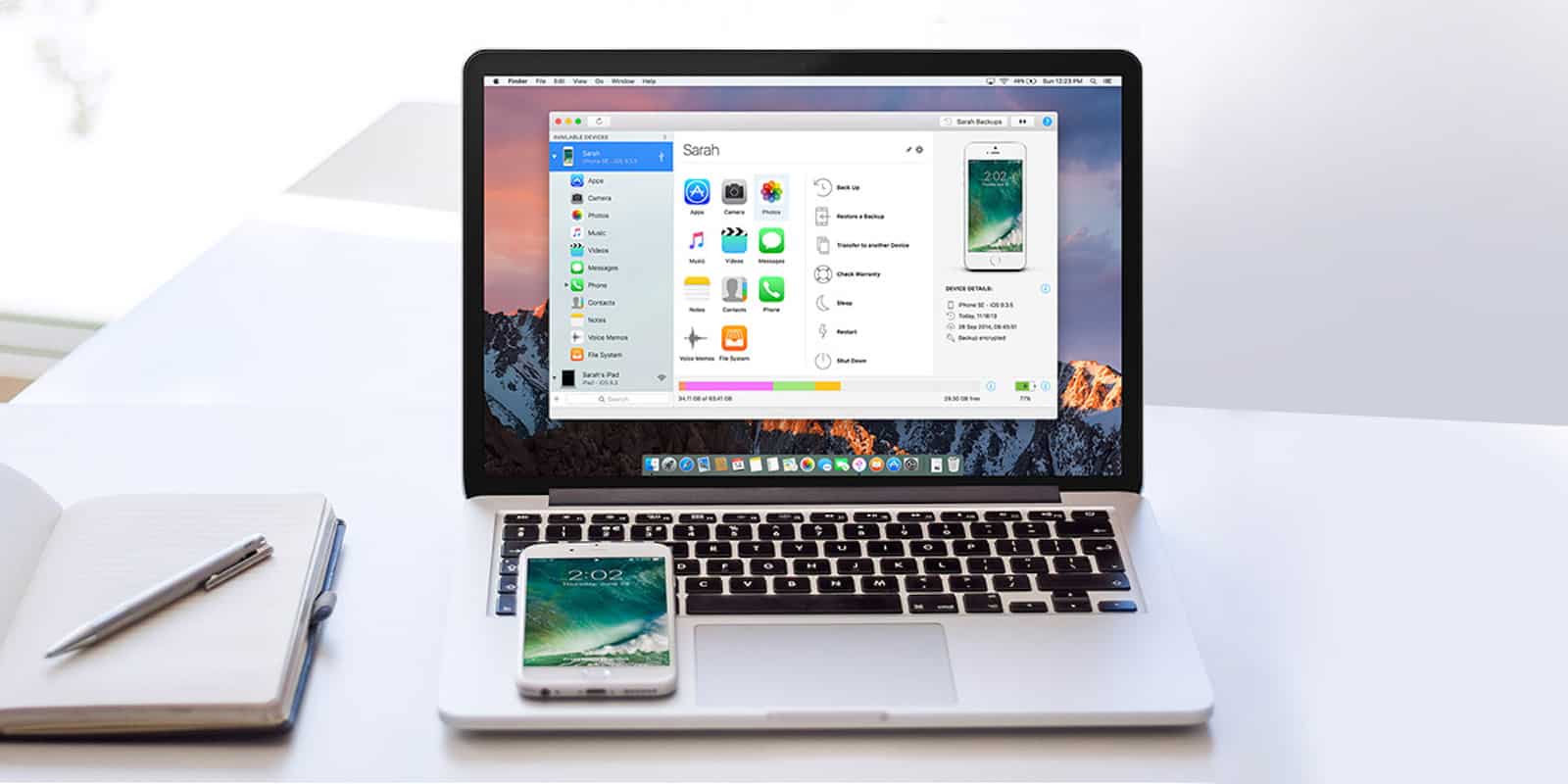 Manage your iOS data easily and without messing around with iTunes.