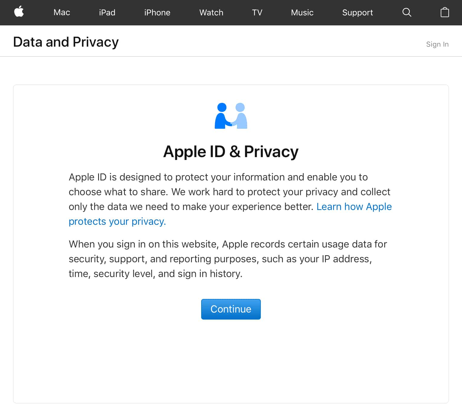 Apple data privacy