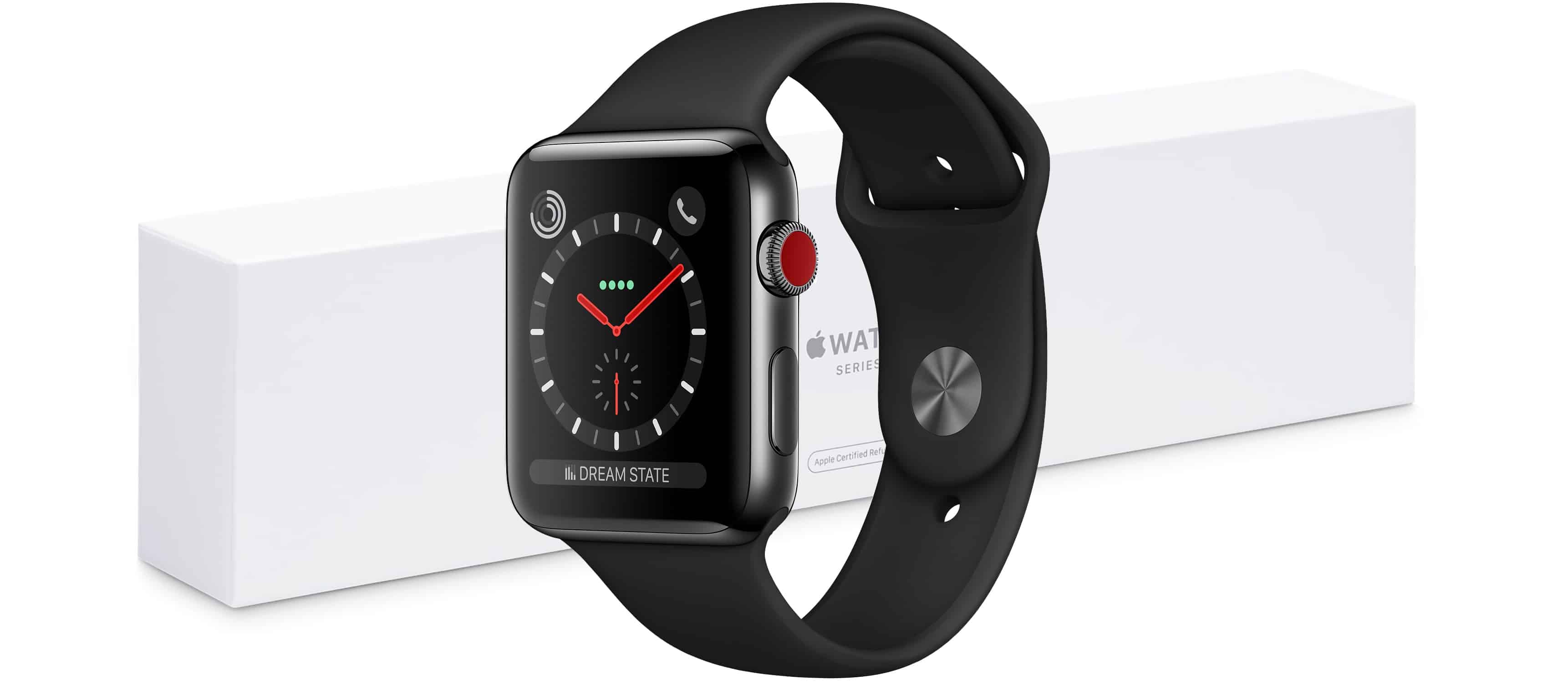 Refurbished Apple Watch LTE units are available.
