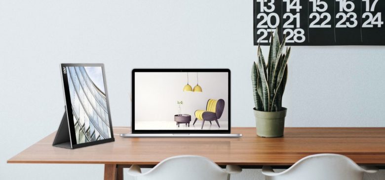 Portable USB-C monitor gives MacBook a 
