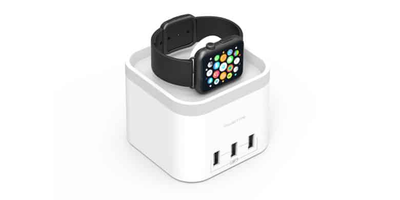 This sleek charging hub will revive your Apple Watch wirelessly, and three others via USB.