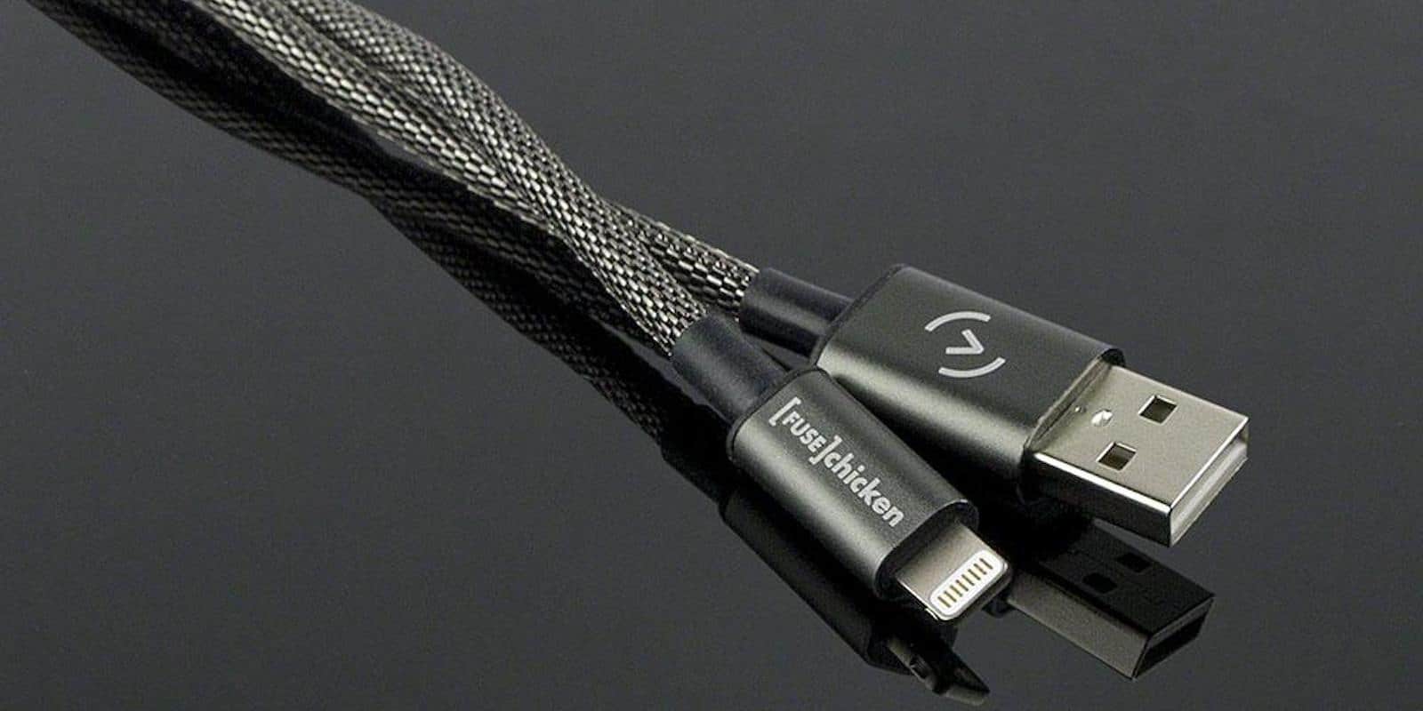 This Lightning cable is battle-ready with a layer of stainless steel armor.