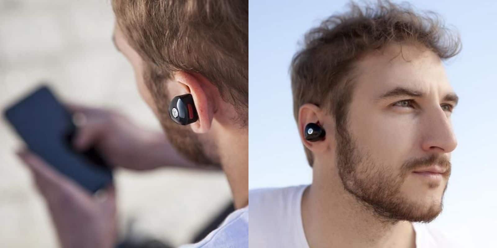These wireless earbuds are a nice mix of high tech and understated design.